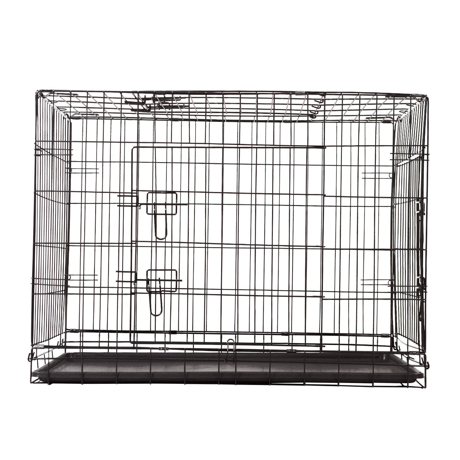 4Paws Dog Cage Pet Crate Cat Puppy Metal Cage ABS Tray Foldable Portable-Crates, Houses & Pens-PEROZ Accessories
