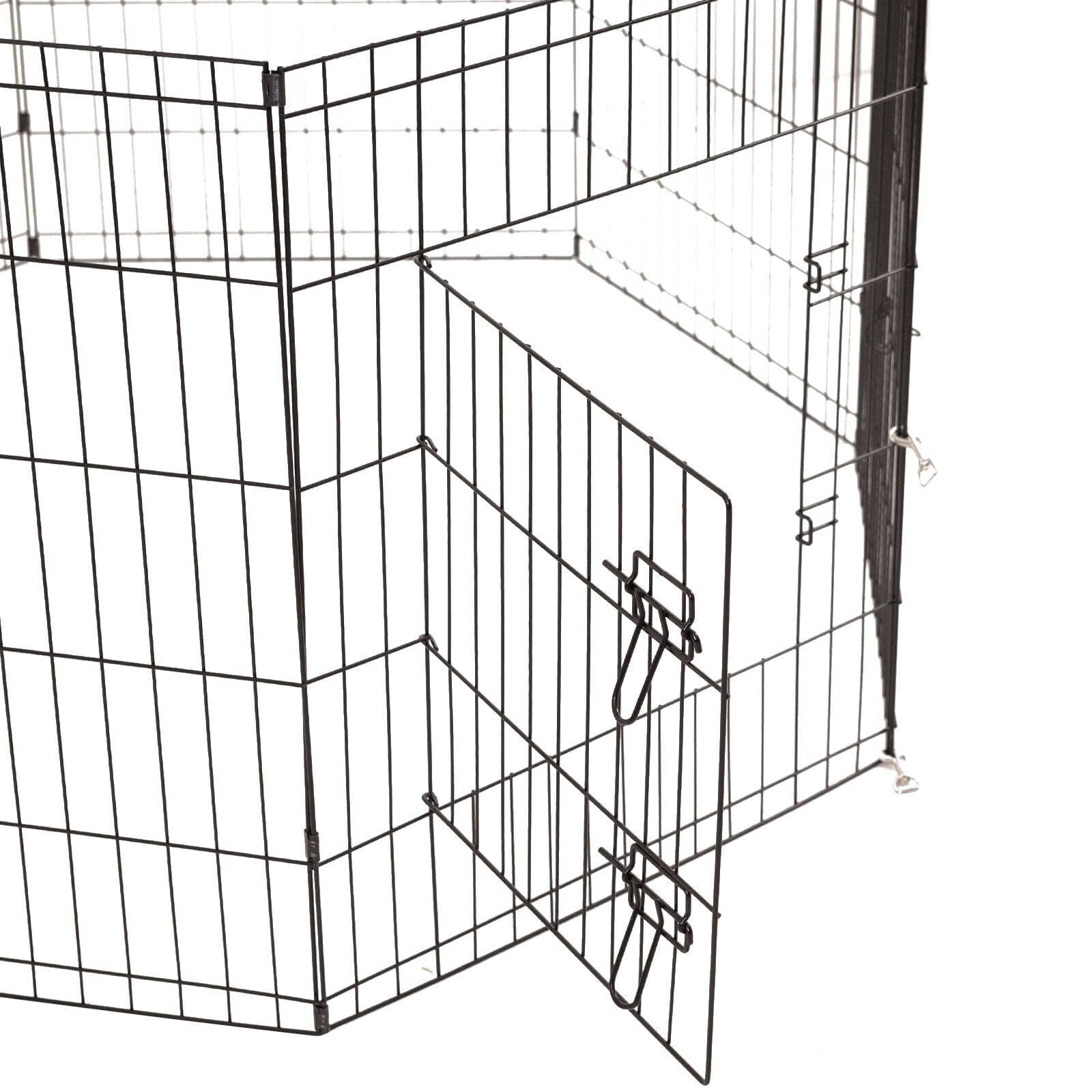 4Paws 8 Panel Playpen Puppy Exercise Fence Cage Enclosure Pets-Crates, Houses & Pens-PEROZ Accessories