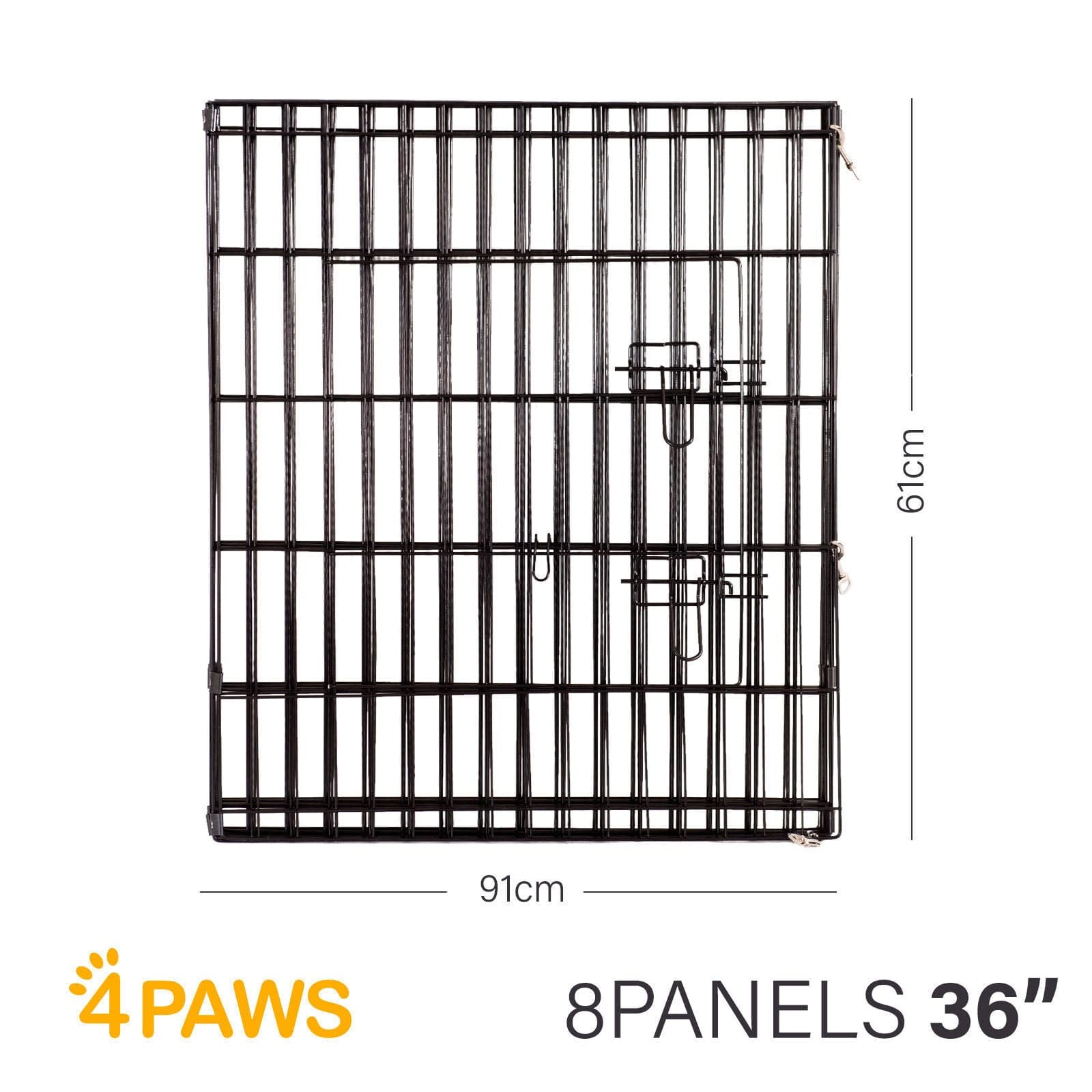 4Paws 8 Panel Playpen Puppy Exercise Fence Cage Enclosure Pets-Crates, Houses & Pens-PEROZ Accessories