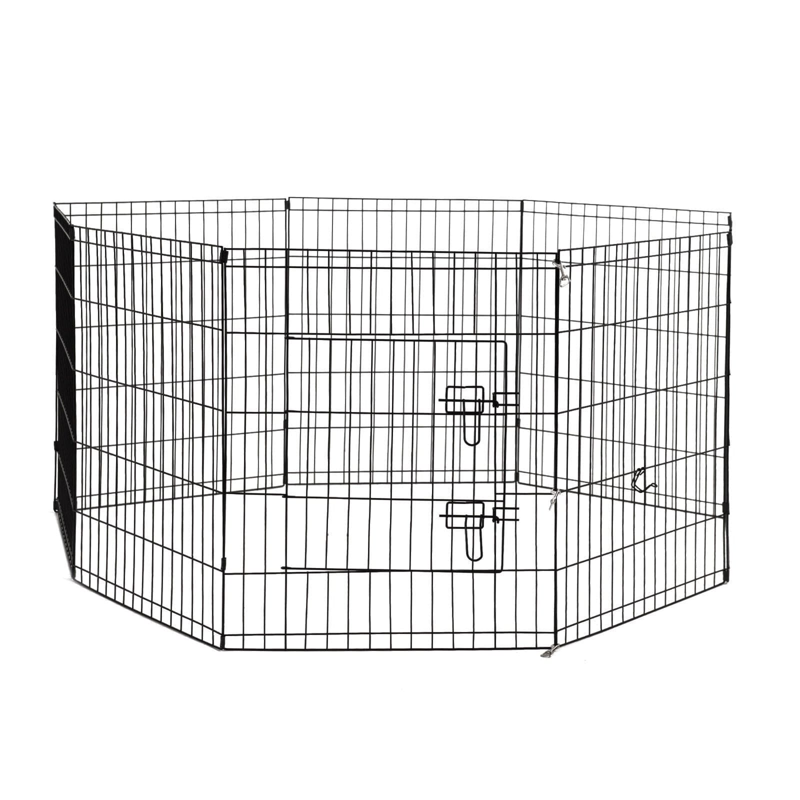 4Paws 8 Panel Playpen Puppy Exercise Fence Cage Enclosure Pets-Crates, Houses & Pens-PEROZ Accessories
