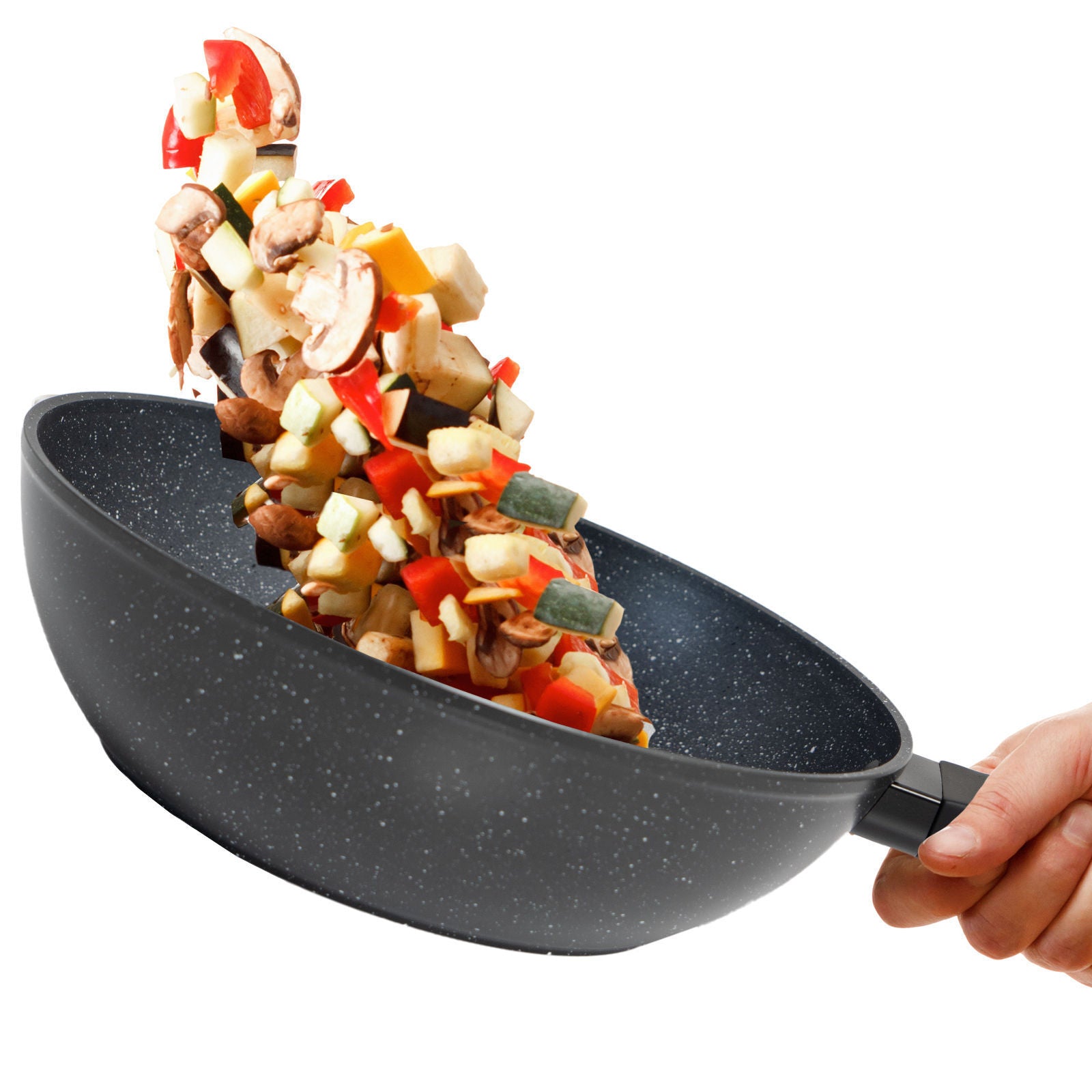 Stone Chef Forged Wok Non Stick Cookware Kitchen - 30cm-Cookware-PEROZ Accessories