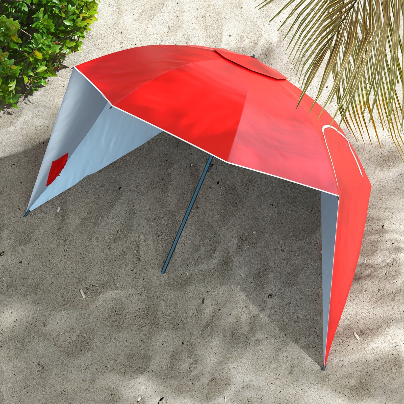 Havana Outdoors Beach Umbrella Tent 2.4M Outdoor Garden Beach Portable Shade-Outdoor Umbrellas-PEROZ Accessories