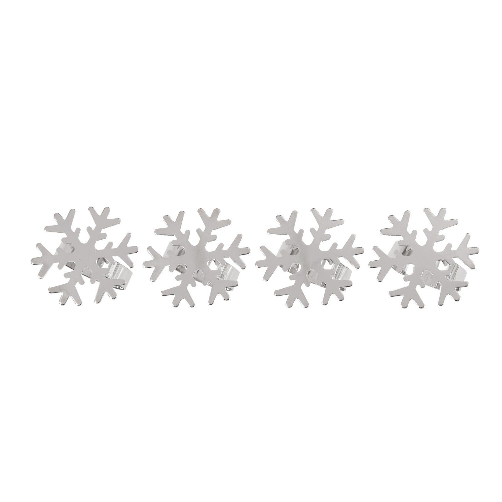 Bread and Butter Napkin Rings - Snow Flake - - 4 Pack-Decorations-PEROZ Accessories
