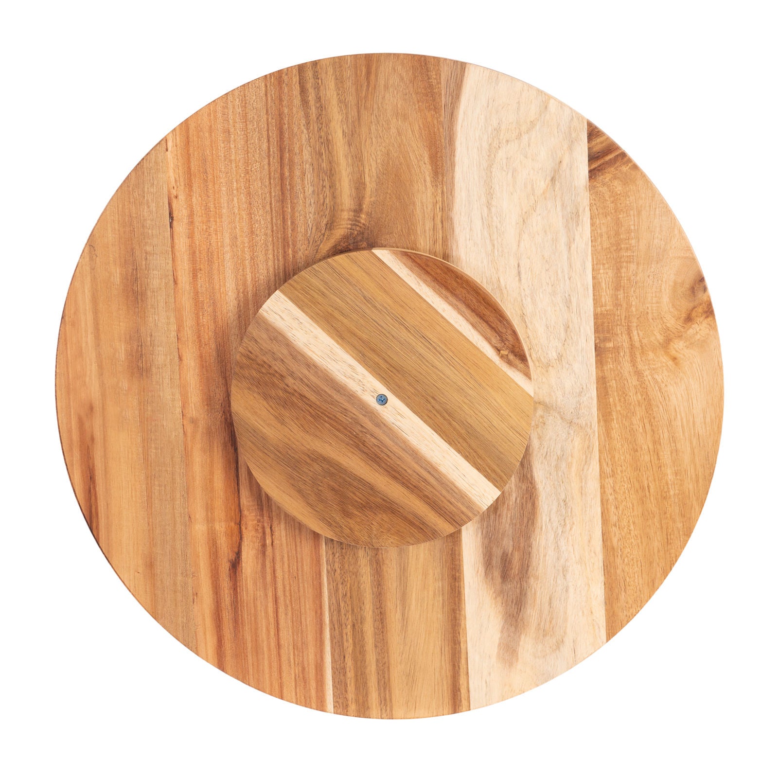 Bread and Butter 18 Inch Wooden Lazy Susan Tray - Wood Snowflake-Decorations-PEROZ Accessories