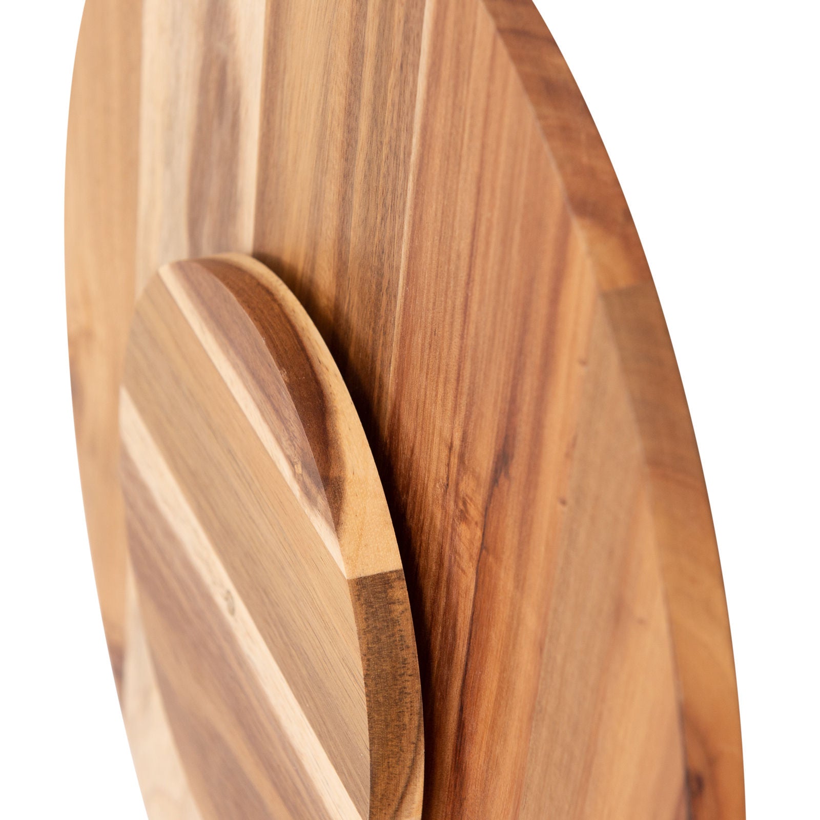 Bread and Butter 18 Inch Wooden Lazy Susan Tray - Wood Snowflake-Decorations-PEROZ Accessories