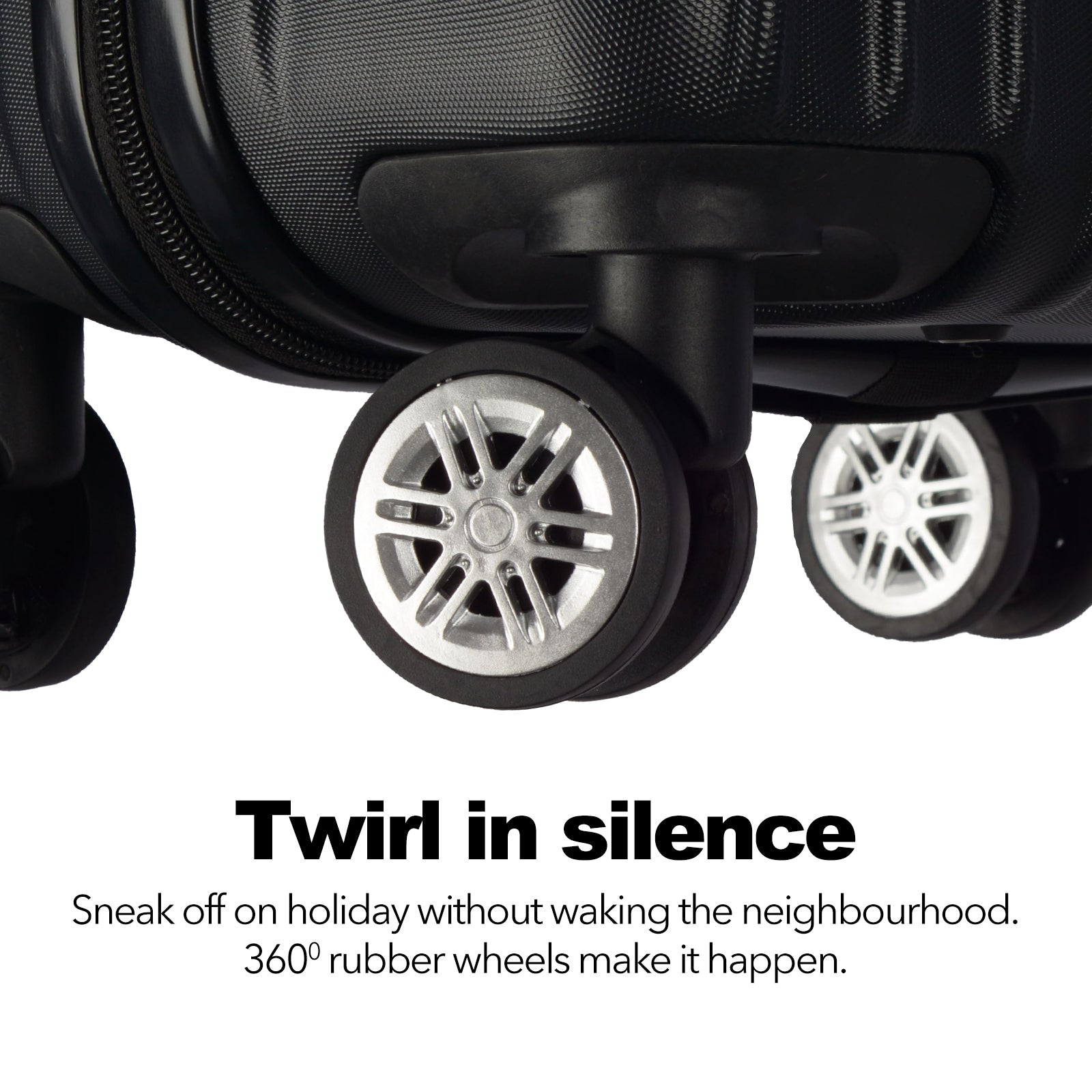 Milano Decor Luxury Travel Luggage Set ABS Hard Case Durable Lightweight-Luggage-PEROZ Accessories