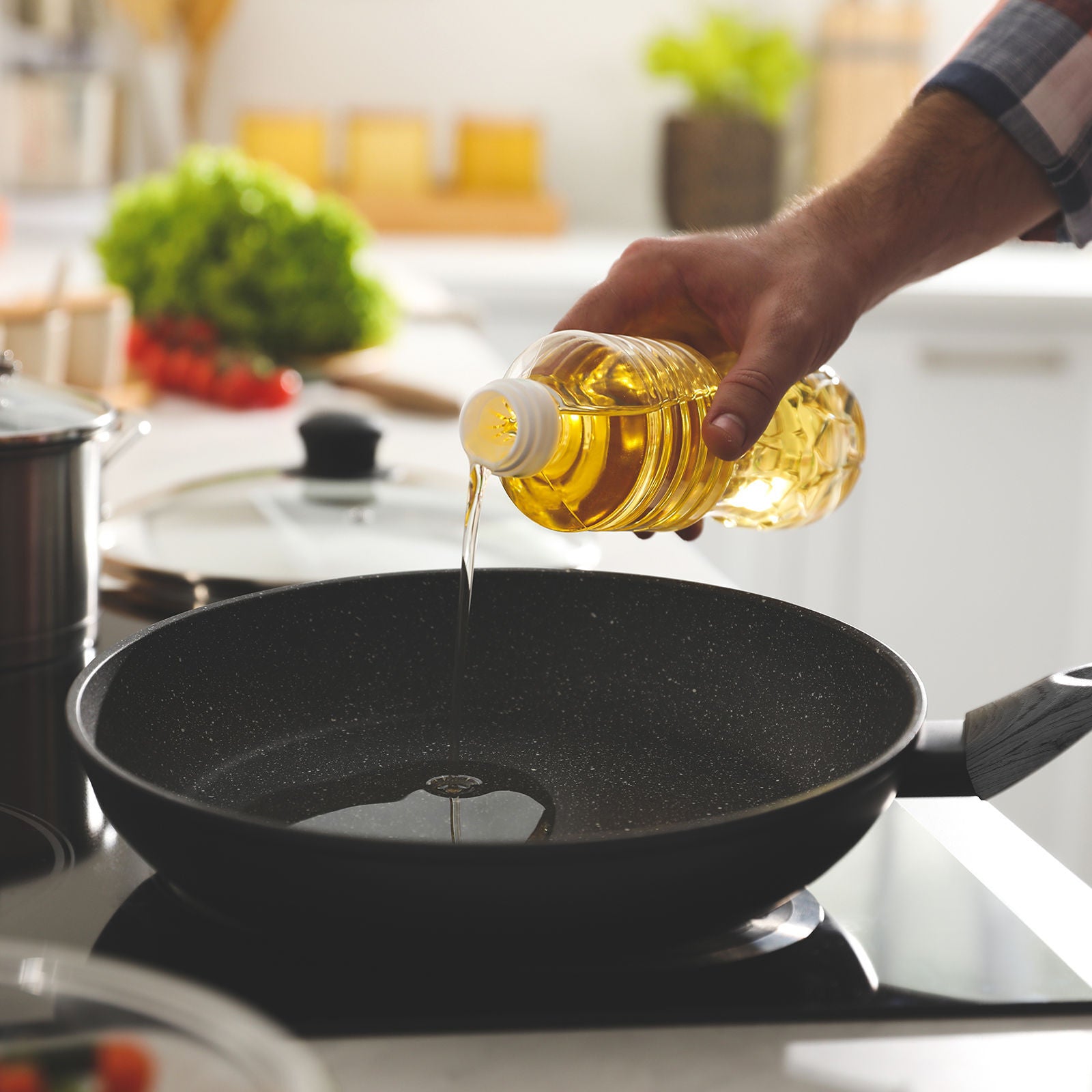 Stone Chef Forged Frying Pan Cookware Kitchen Fry Pan Grey Handle - 20cm-Cookware-PEROZ Accessories