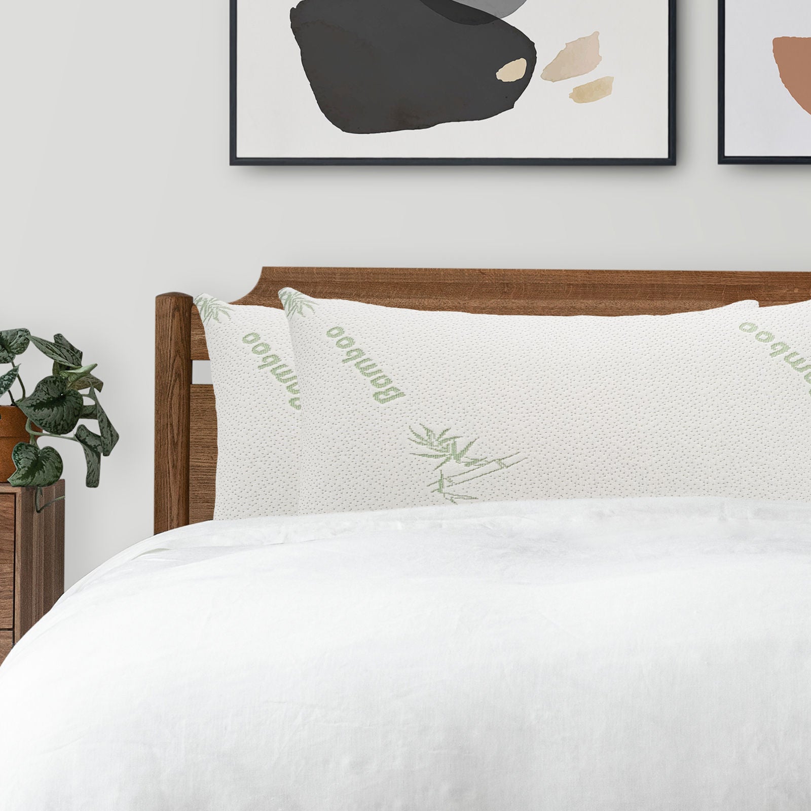 Royal Comfort Bamboo Blend Memory Foam Pillow 45 x 75CM-Bedding-PEROZ Accessories