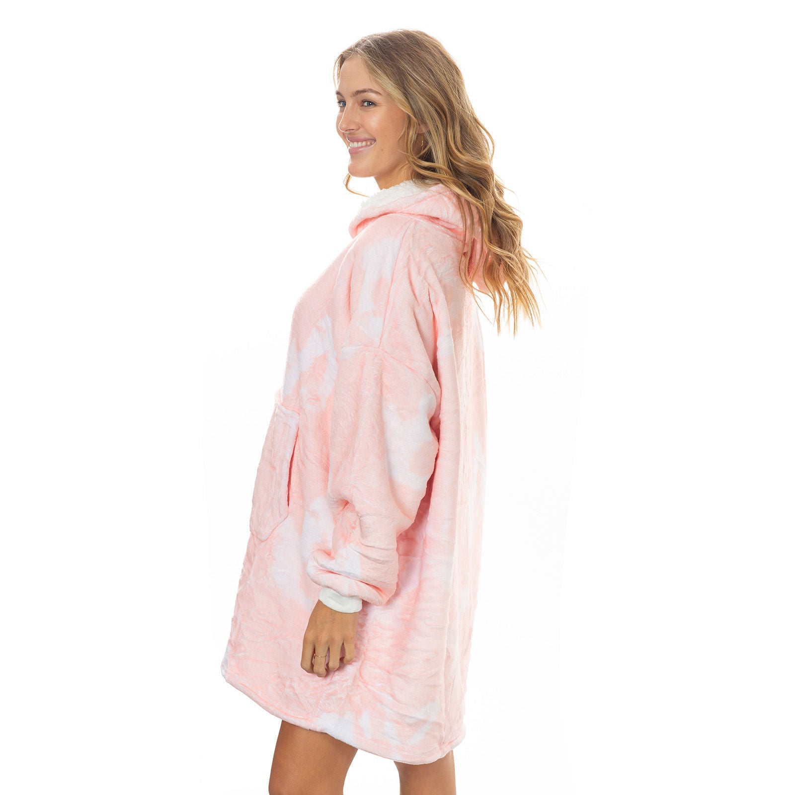 Royal Comfort Premium Snug Hoodie Nightwear Super Soft Reversible Fleece 750GSM-Lingerie, Sleepwear & Loungewear-PEROZ Accessories