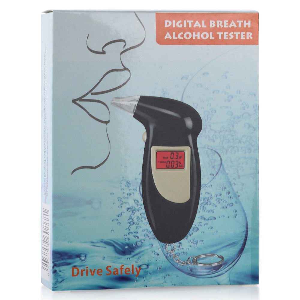 Professional Digital Breath Alcohol Tester Portable High Precision Breathalyzer-Alcohol Breath Testers-PEROZ Accessories
