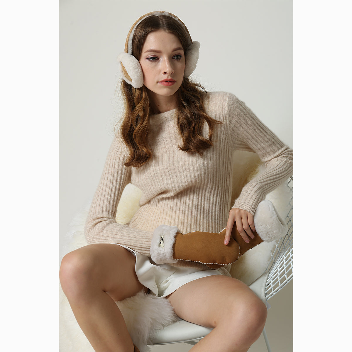 Ugg Sheepskin Earmuff-Earmuffs-PEROZ Accessories