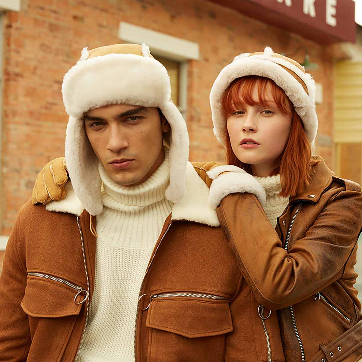 Ugg Button Aviator Hat-Hats-PEROZ Accessories