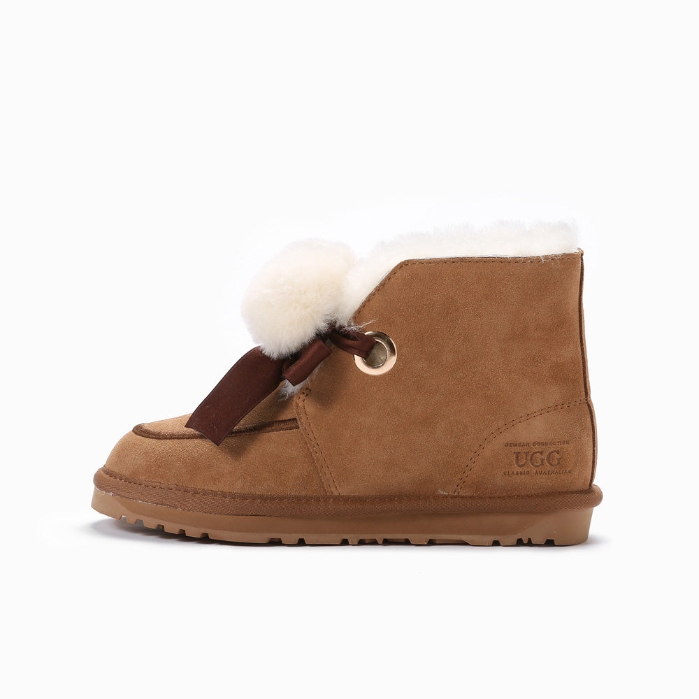 Ugg Paislee Pompom Boots-Boots-PEROZ Accessories