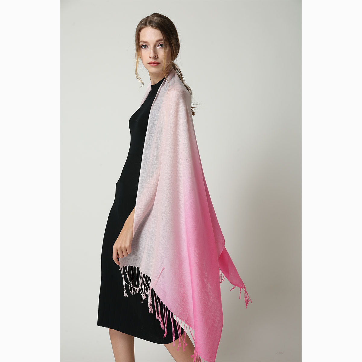 Ugg 100% Merino Wool Tie Dye Scarf Pink and Rose-Scarves-PEROZ Accessories