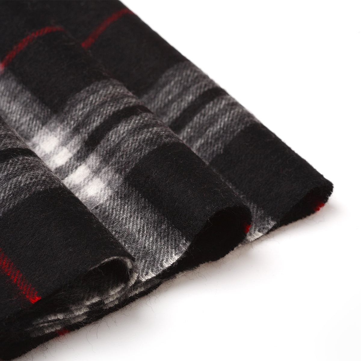 Ugg Cashmere & Wool Scarf Black (Check)-Scarves-PEROZ Accessories