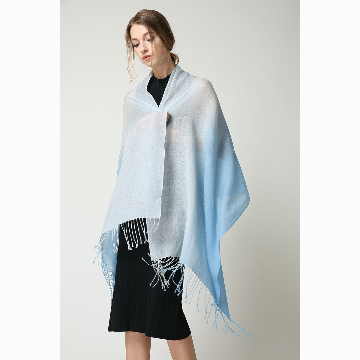 Ugg 100% Merino Wool Tie Dye Scarf Dawn and Blue-Scarves-PEROZ Accessories