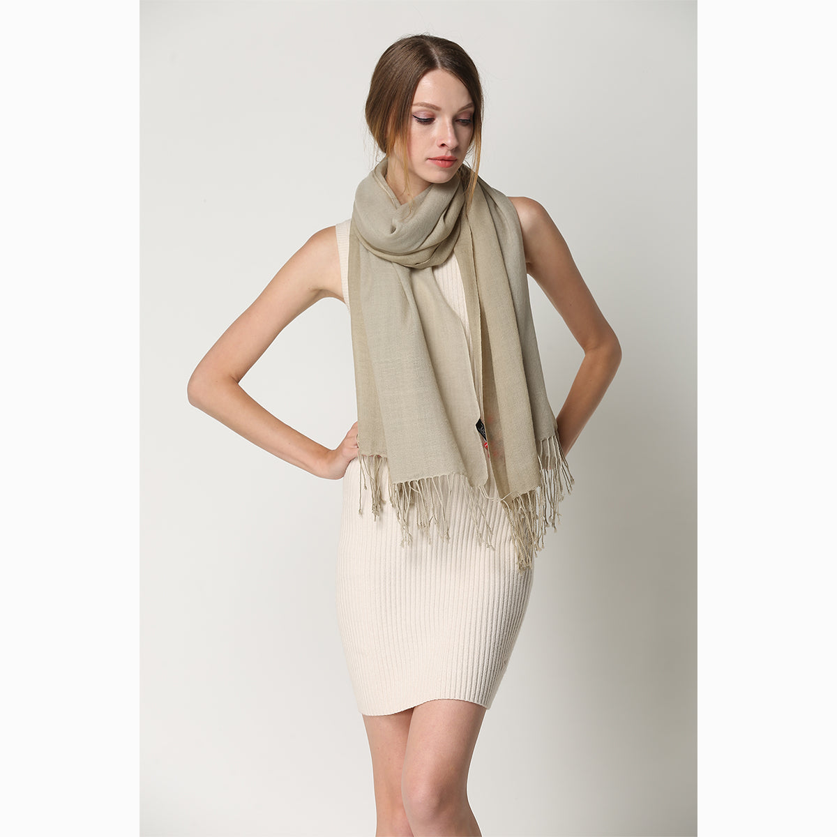 Ugg 100% Merino Wool Tie Dye Scarf Hump and Olive-Scarves-PEROZ Accessories