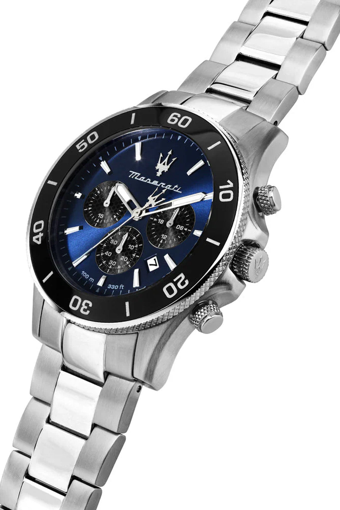 Maserati Competizione 43mm Blue Dial Stainless Steel Strap Watch-PEROZ Accessories
