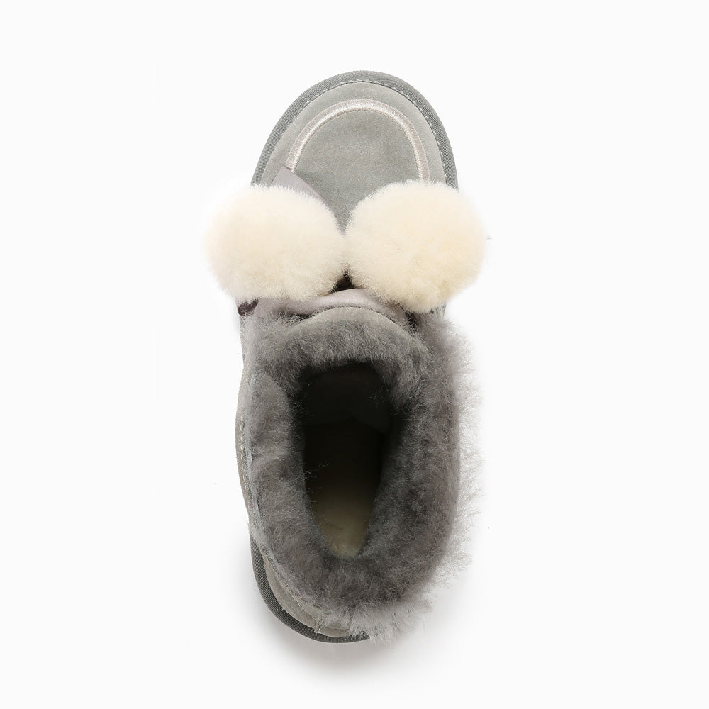 Ugg Paislee Pompom Boots-Boots-PEROZ Accessories