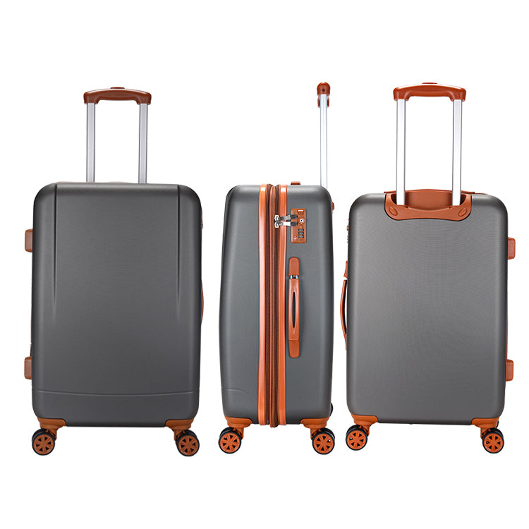 Milano Elite 3pc ABS Luggage Suitcase Luxury Hard Case Shockproof Travel Set-Luggage-PEROZ Accessories