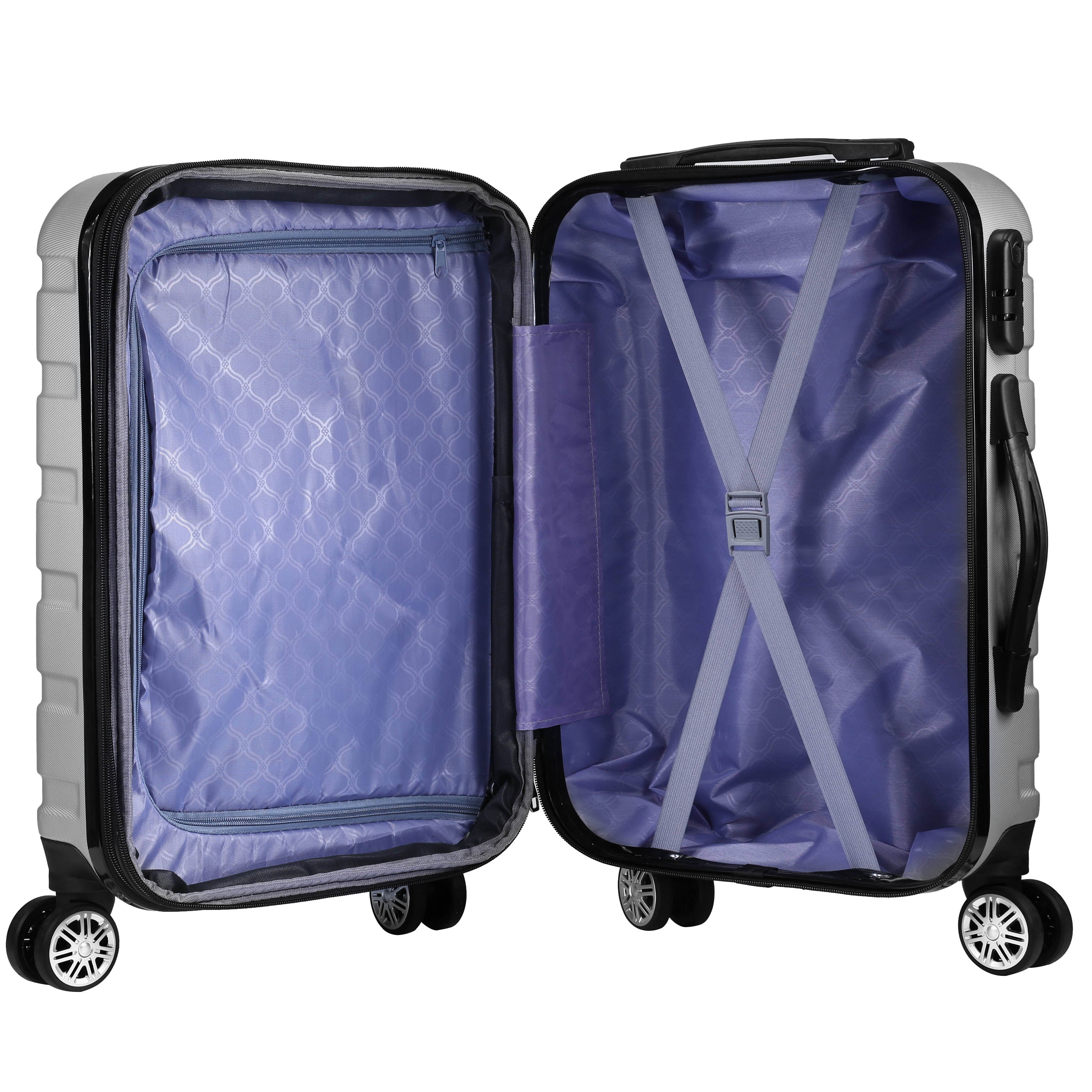 Milano XPander 3pc ABS Luggage Suitcase Luxury Hard Case Shockproof Travel Set-Luggage-PEROZ Accessories