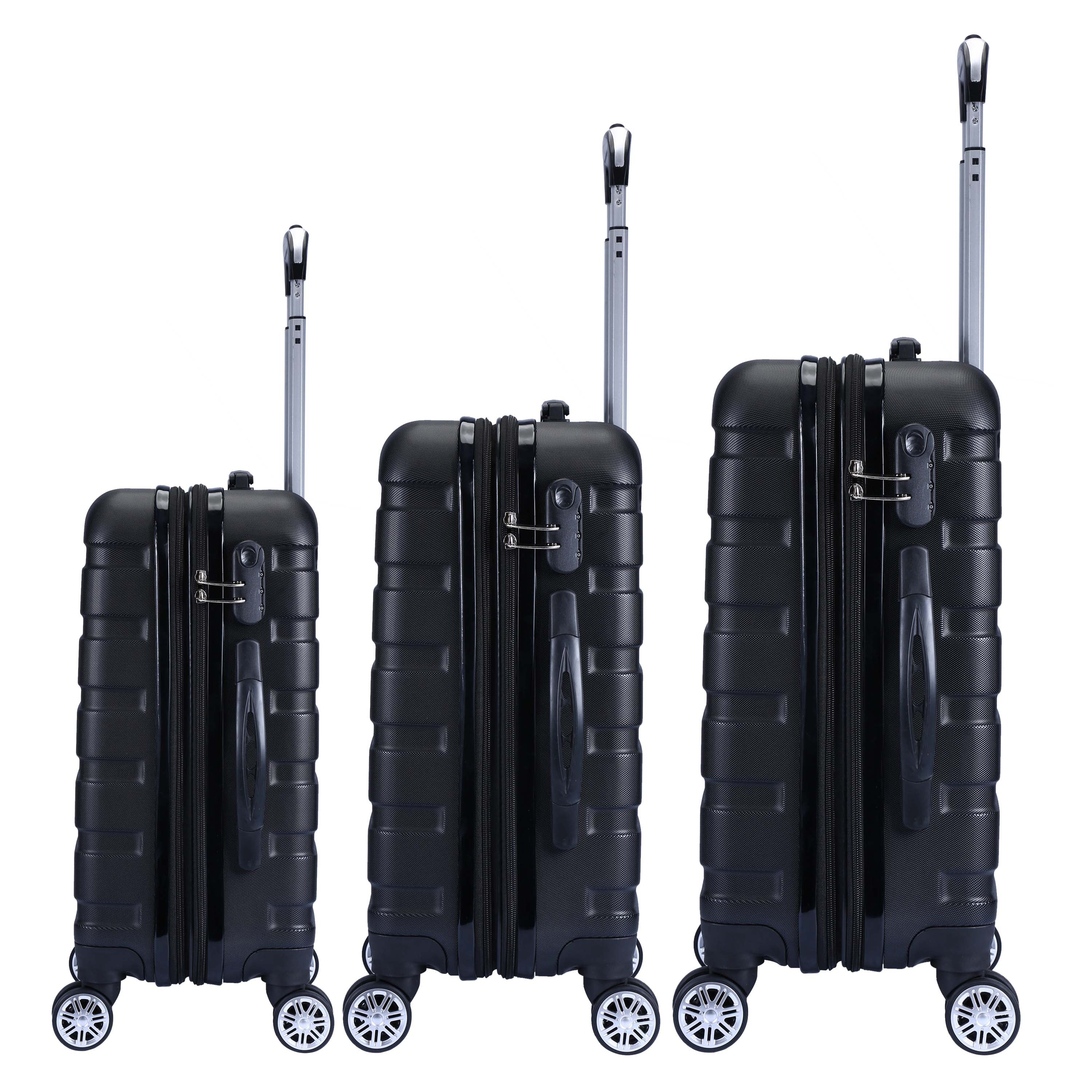 Milano XPander 3pc ABS Luggage Suitcase Luxury Hard Case Shockproof Travel Set-Luggage-PEROZ Accessories