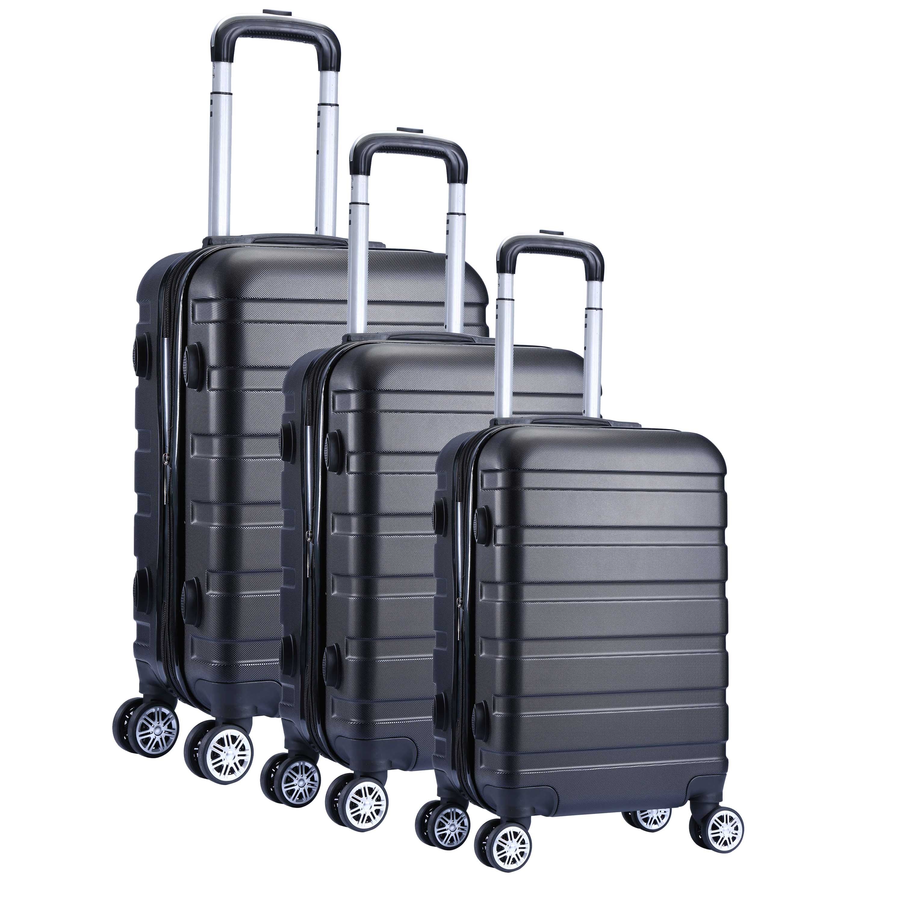 Milano XPander 3pc ABS Luggage Suitcase Luxury Hard Case Shockproof Travel Set-Luggage-PEROZ Accessories