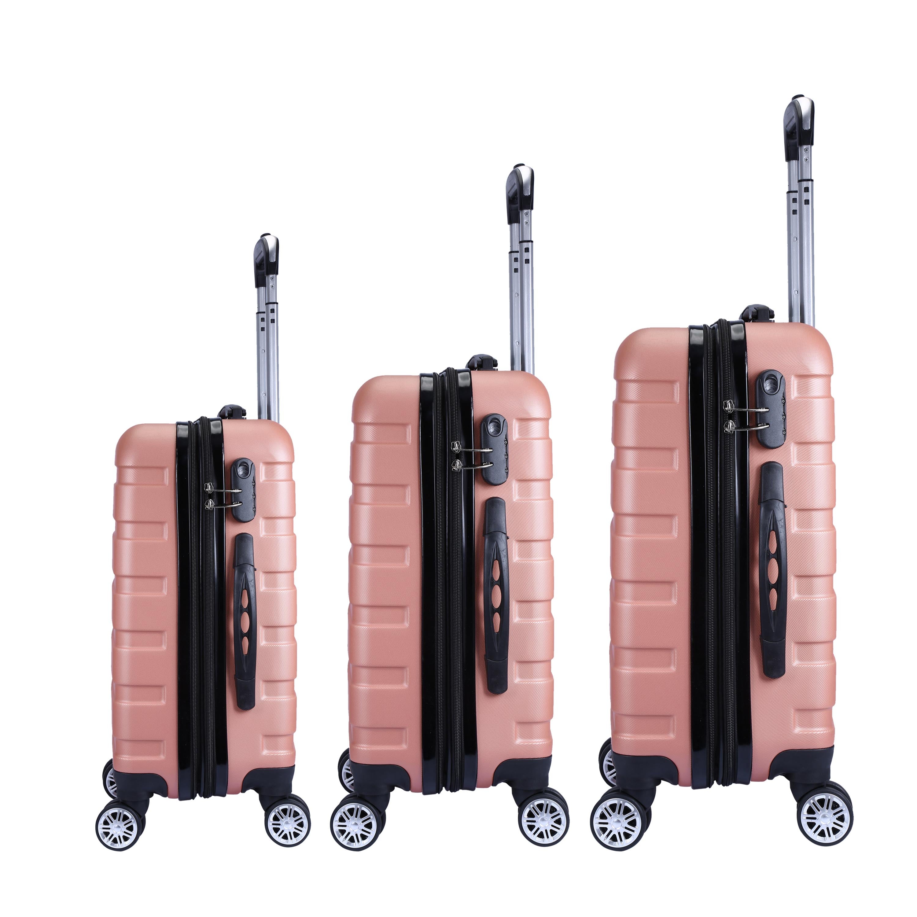 Milano XPander 3pc ABS Luggage Suitcase Luxury Hard Case Shockproof Travel Set-Luggage-PEROZ Accessories