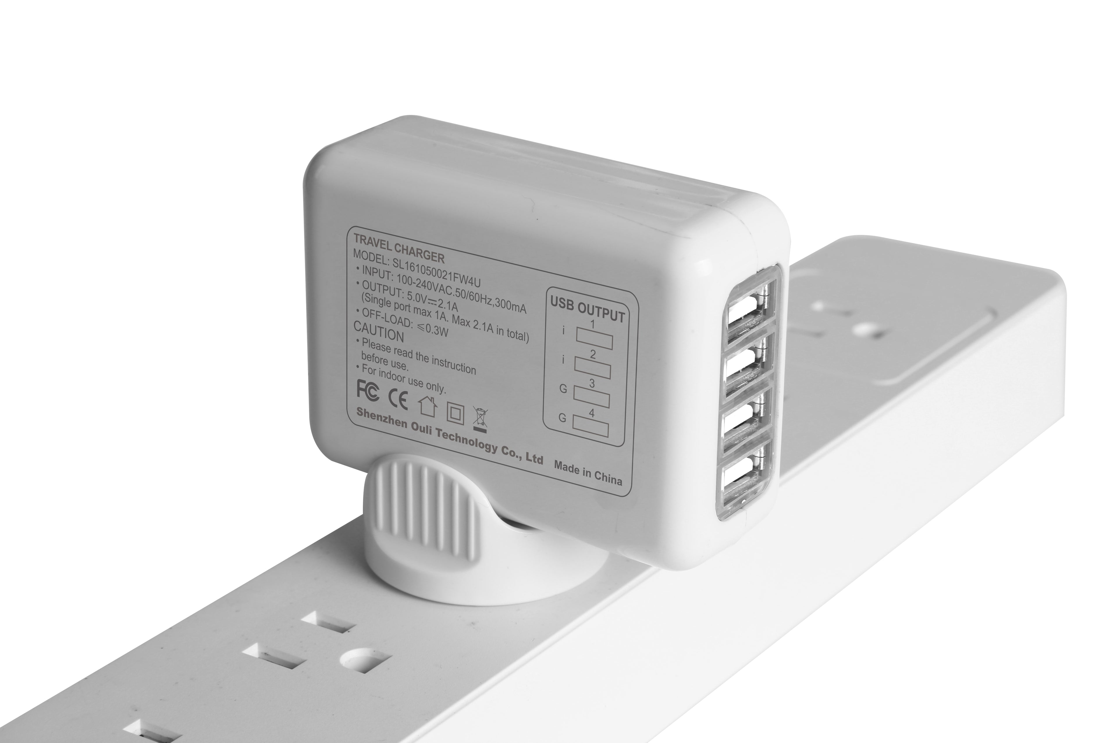 Travel Charger Universal 4 USB Ports Portable-Travel Accessories-PEROZ Accessories