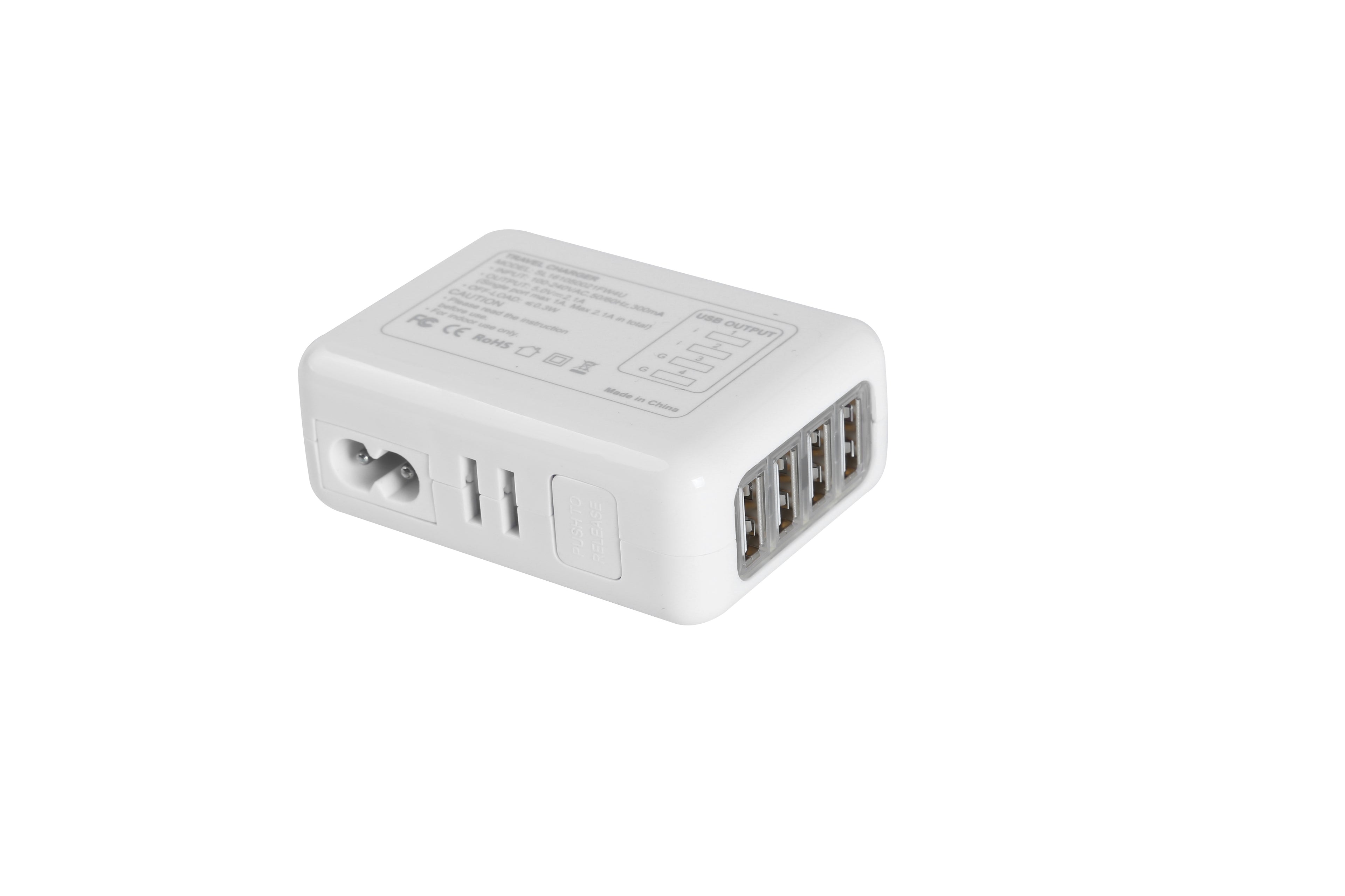 Travel Charger Universal 4 USB Ports Portable-Travel Accessories-PEROZ Accessories