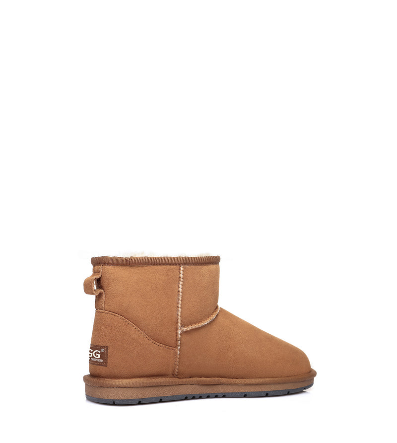 Water Resistant | UGG Boots Unisex Mini Classic Suede Sheepskin Wool Australian Shepherd-Boots-PEROZ Accessories