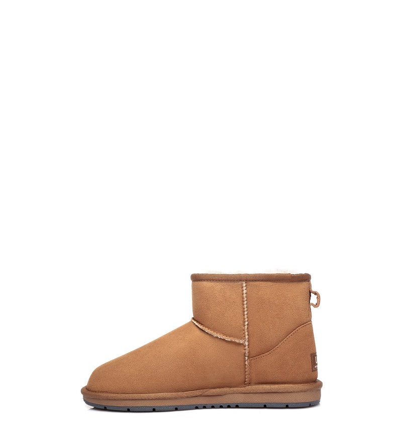 Water Resistant | UGG Boots Unisex Mini Classic Suede Sheepskin Wool Australian Shepherd-Boots-PEROZ Accessories