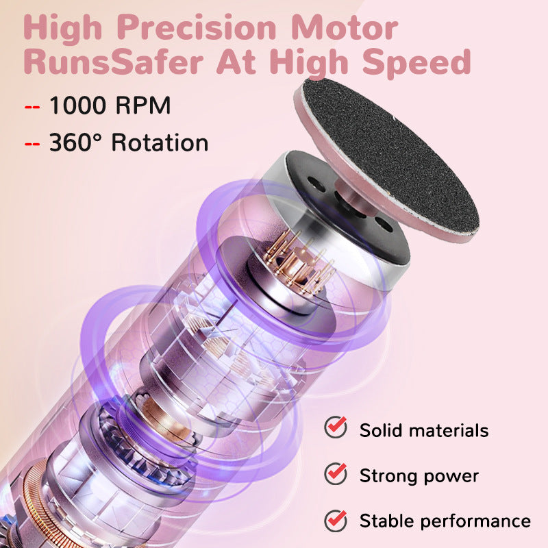 2-in-1 Electric Foot File & Hand Care Tool-Foot Care-PEROZ Accessories