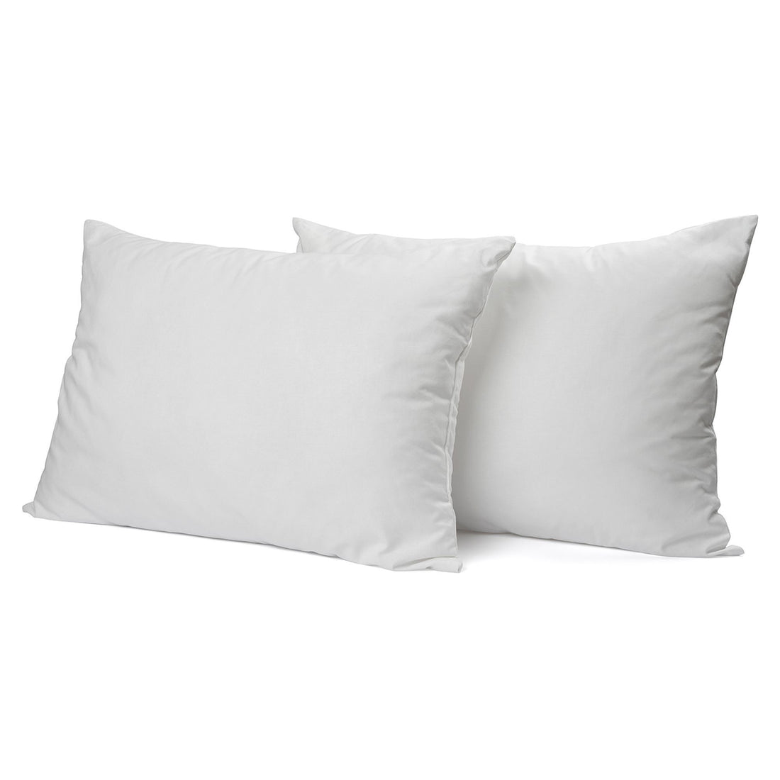 Royal Comfort Goose Down Feather Pillows 1000GSM 100% Cotton Cover - Twin Pack-Bedding-PEROZ Accessories