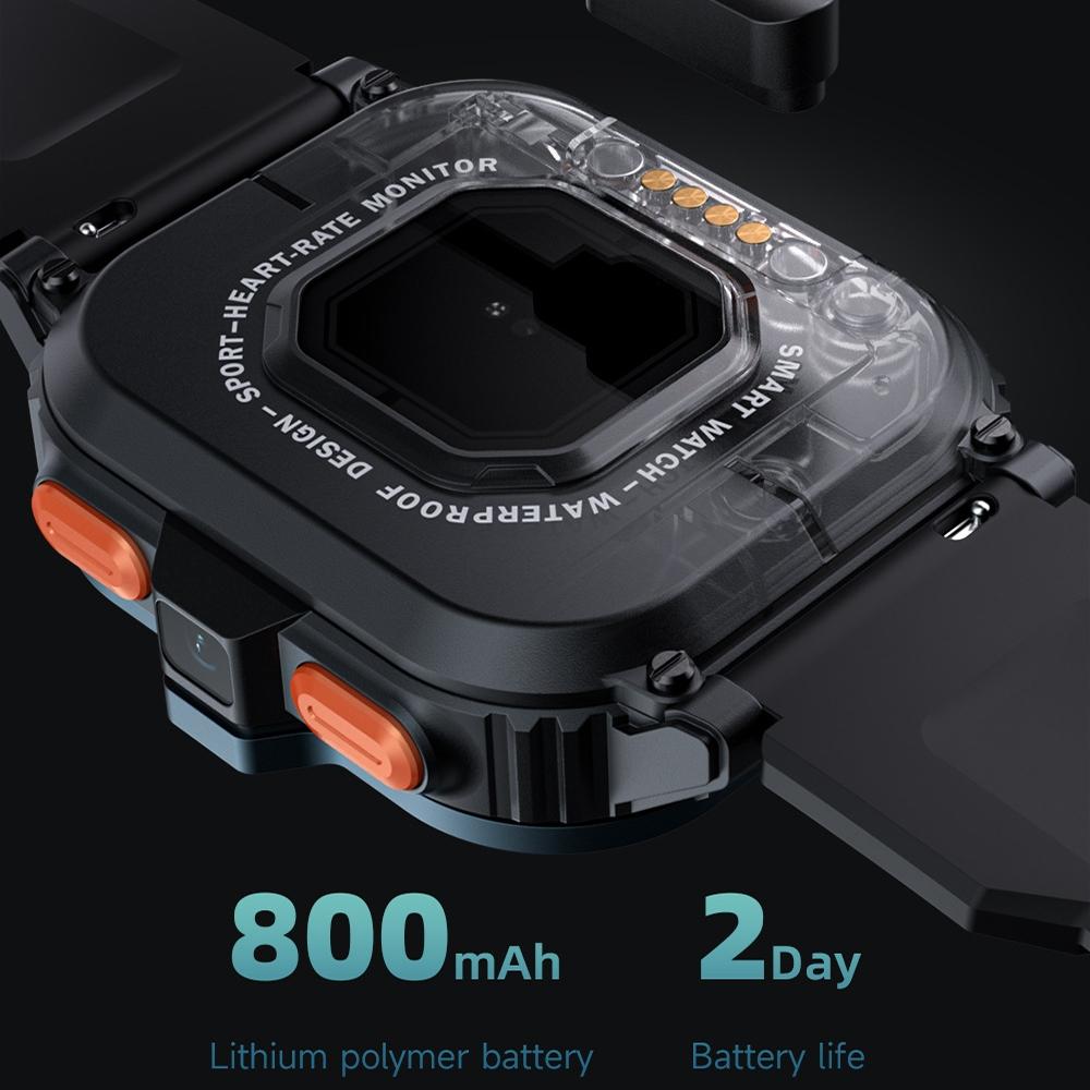 2.02 Inch Android 8.1 Full Network Wifi Card Bluetooth Smart Watch - Silver-Smart Watches-PEROZ Accessories