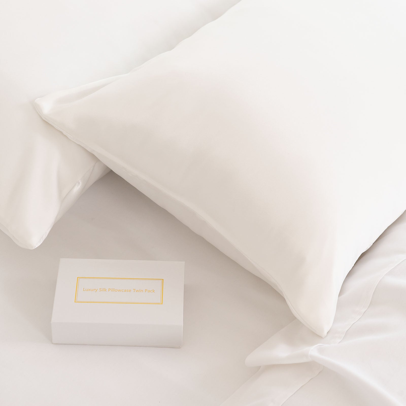 Royal Comfort Mulberry Soft Silk Hypoallergenic Pillowcase Twin Pack-Bed Linen-PEROZ Accessories