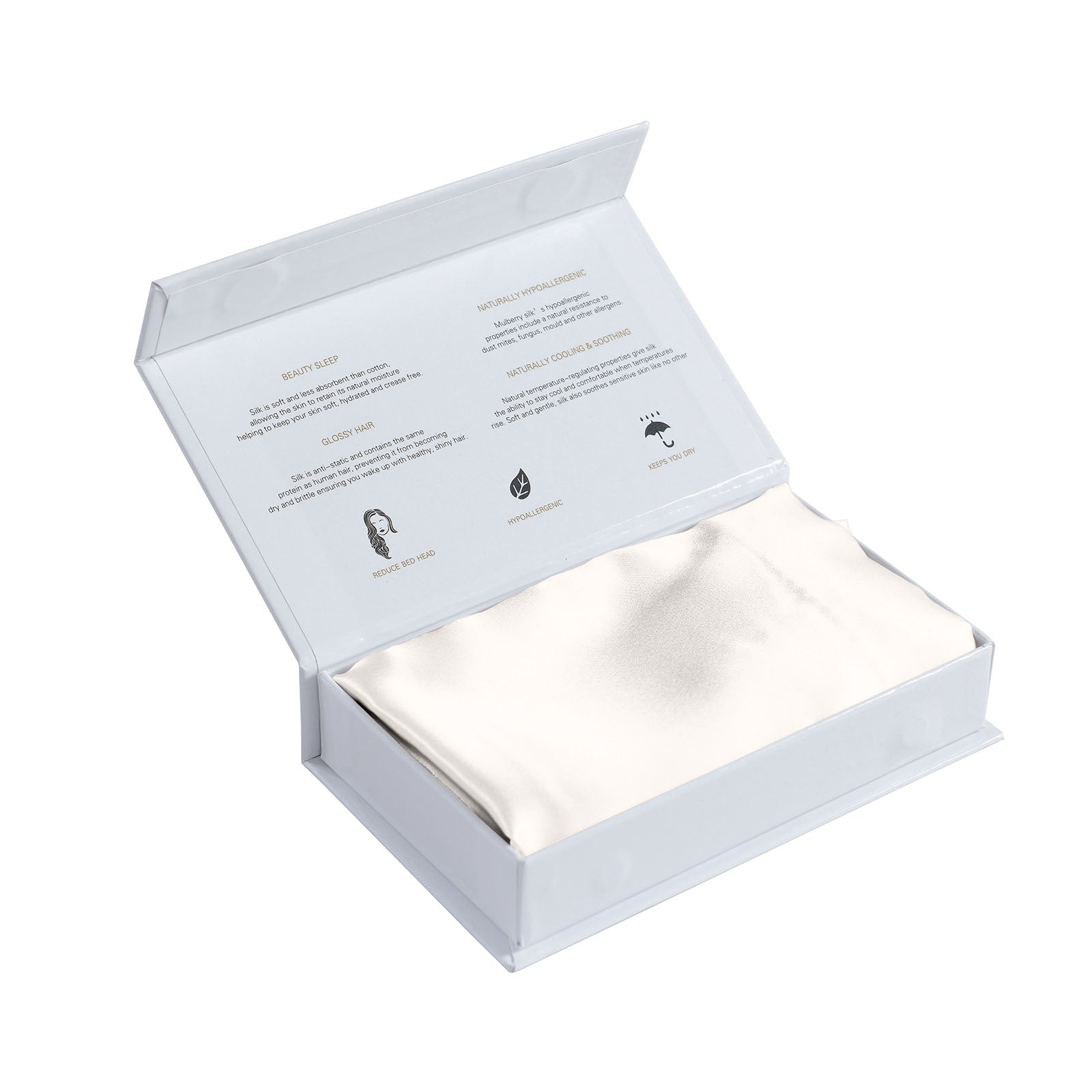 Royal Comfort Mulberry Soft Silk Hypoallergenic Pillowcase Twin Pack-Bed Linen-PEROZ Accessories