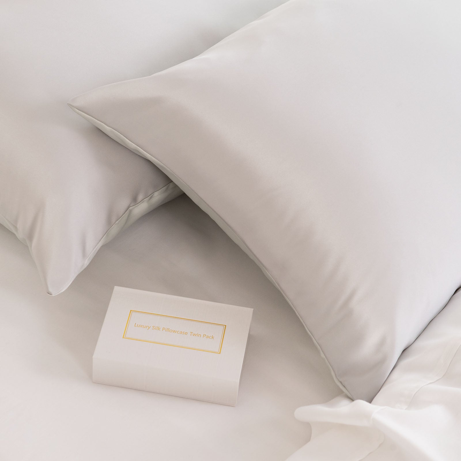 Royal Comfort Mulberry Soft Silk Hypoallergenic Pillowcase Twin Pack-Bed Linen-PEROZ Accessories