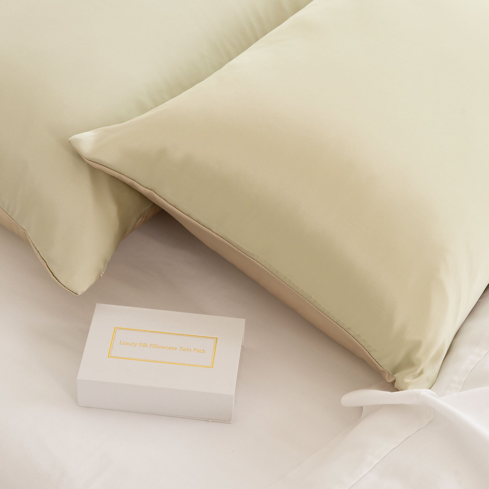 Royal Comfort Mulberry Soft Silk Hypoallergenic Pillowcase Twin Pack-Bed Linen-PEROZ Accessories