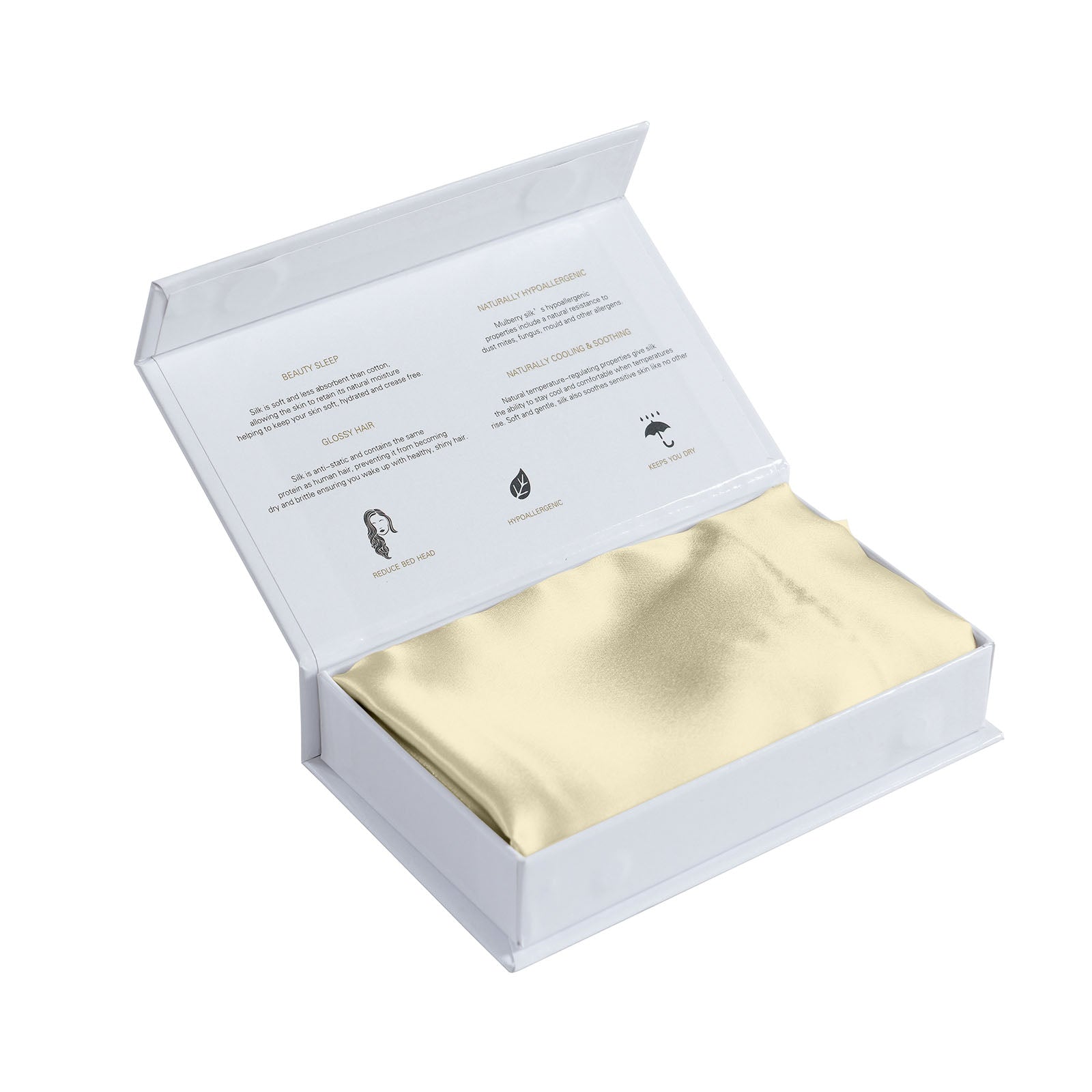 Royal Comfort Mulberry Soft Silk Hypoallergenic Pillowcase Twin Pack-Bed Linen-PEROZ Accessories