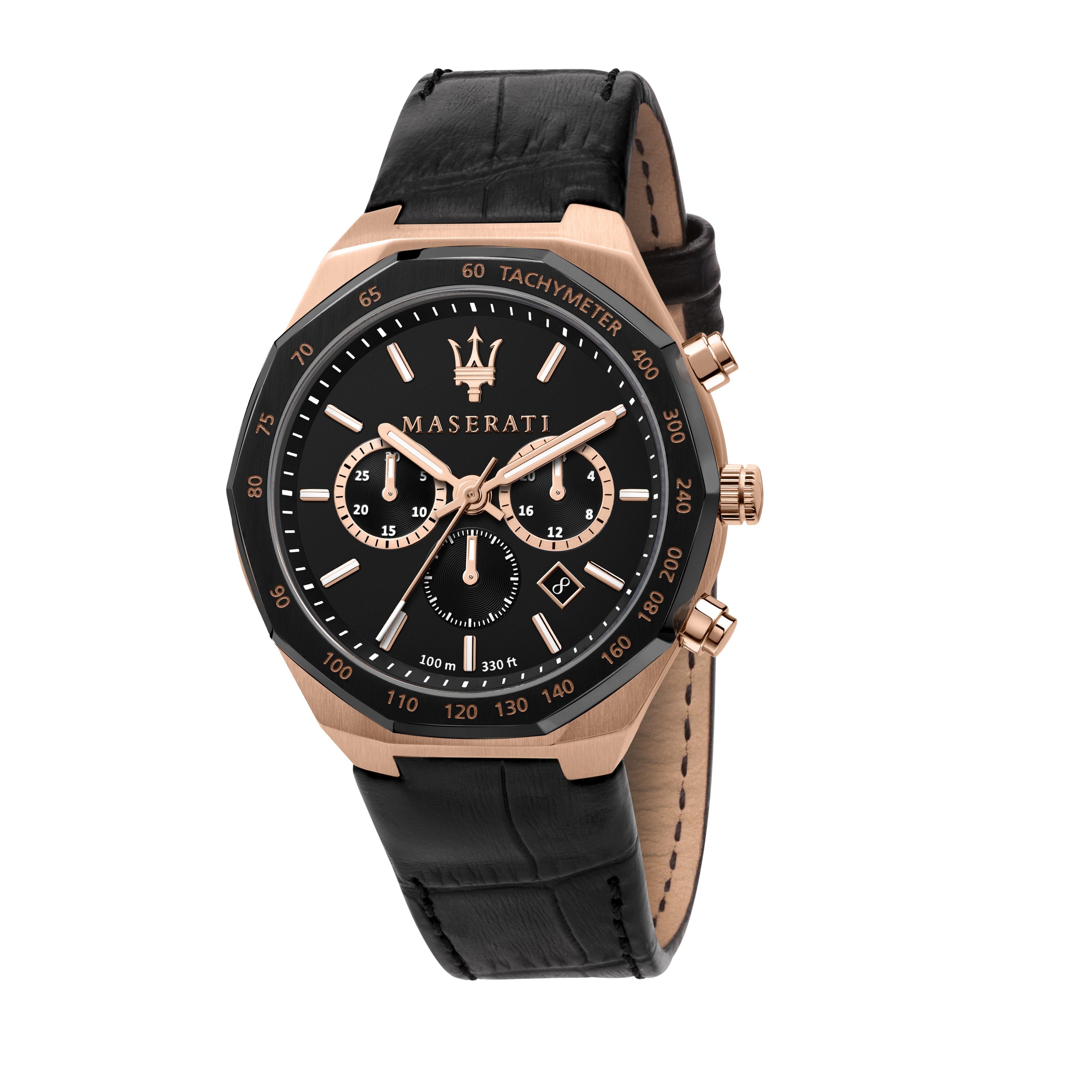 Maserati Stile Black Chronograph Watch-PEROZ Accessories