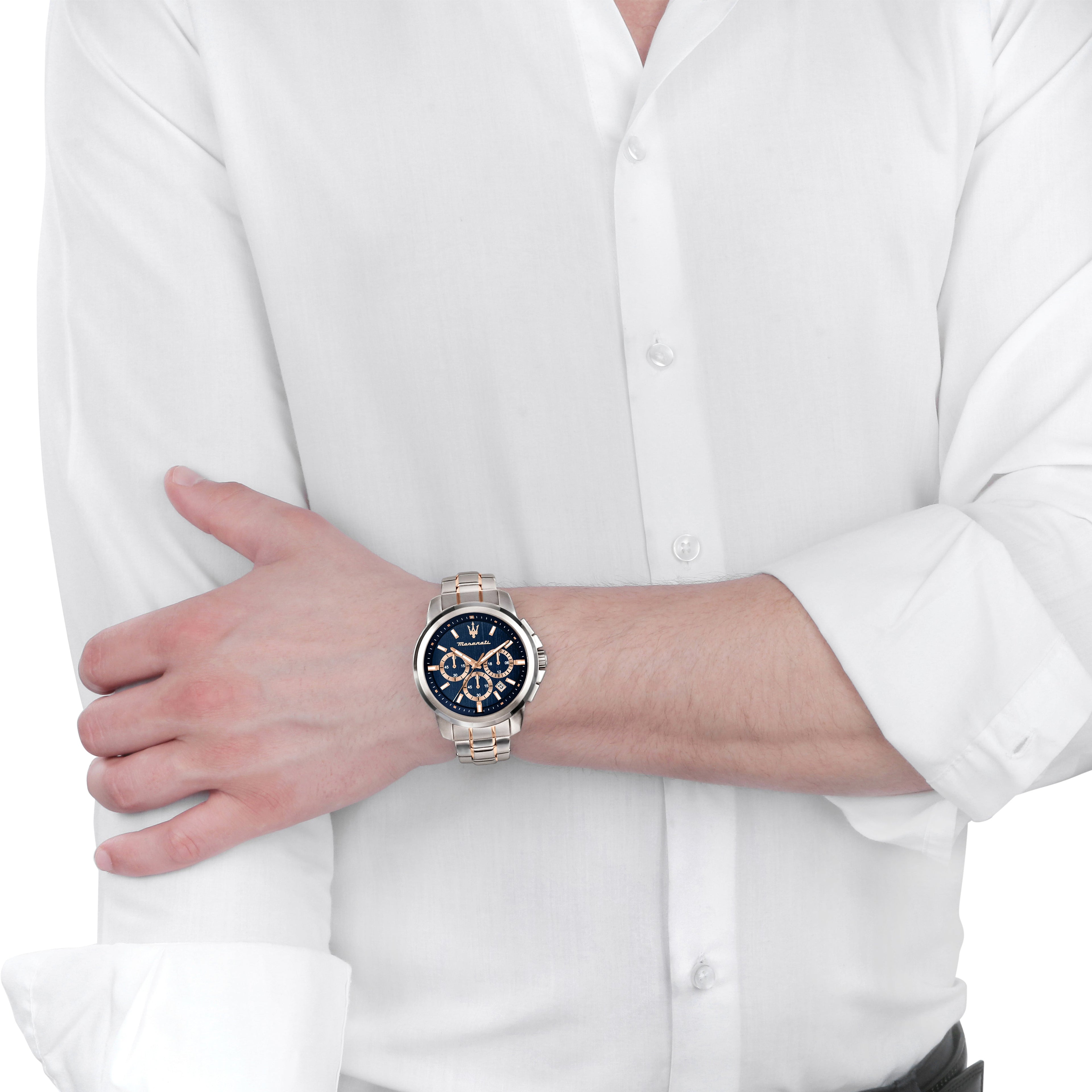 Maserati Successo Blue Dial 44mm Chronograph-PEROZ Accessories