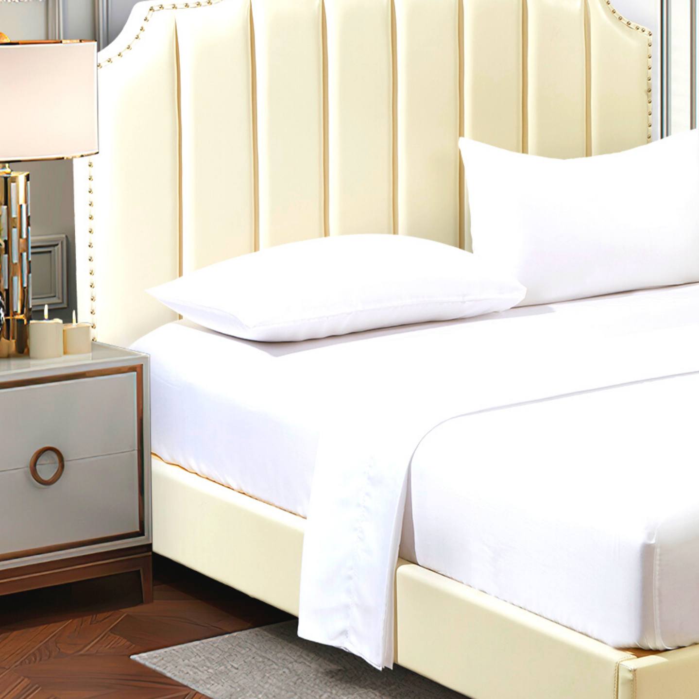 100% Lyocell Bedsheet Set King-Home & Garden > Bedding-PEROZ Accessories