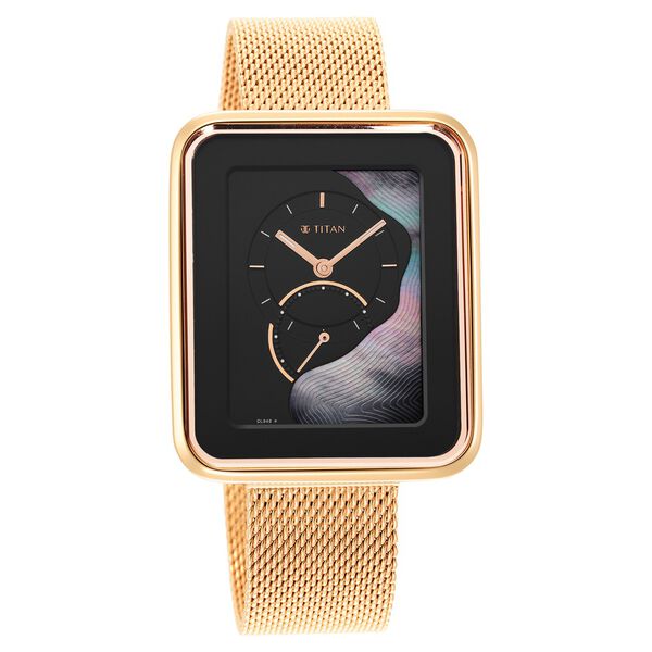 Titan Wander Black MOP Dial Analogue Stainless Steel Strap watch for Women-PEROZ Accessories
