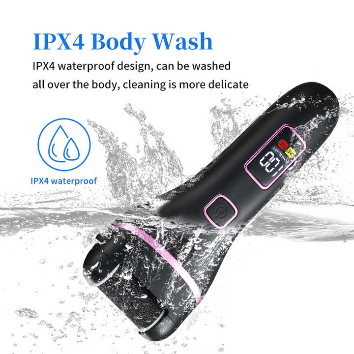 017 White Electric Foot Callus Remover - Rechargeable Waterproof Pedicure Tool with Automatic Dead Skin Removal-Foot Care-PEROZ Accessories