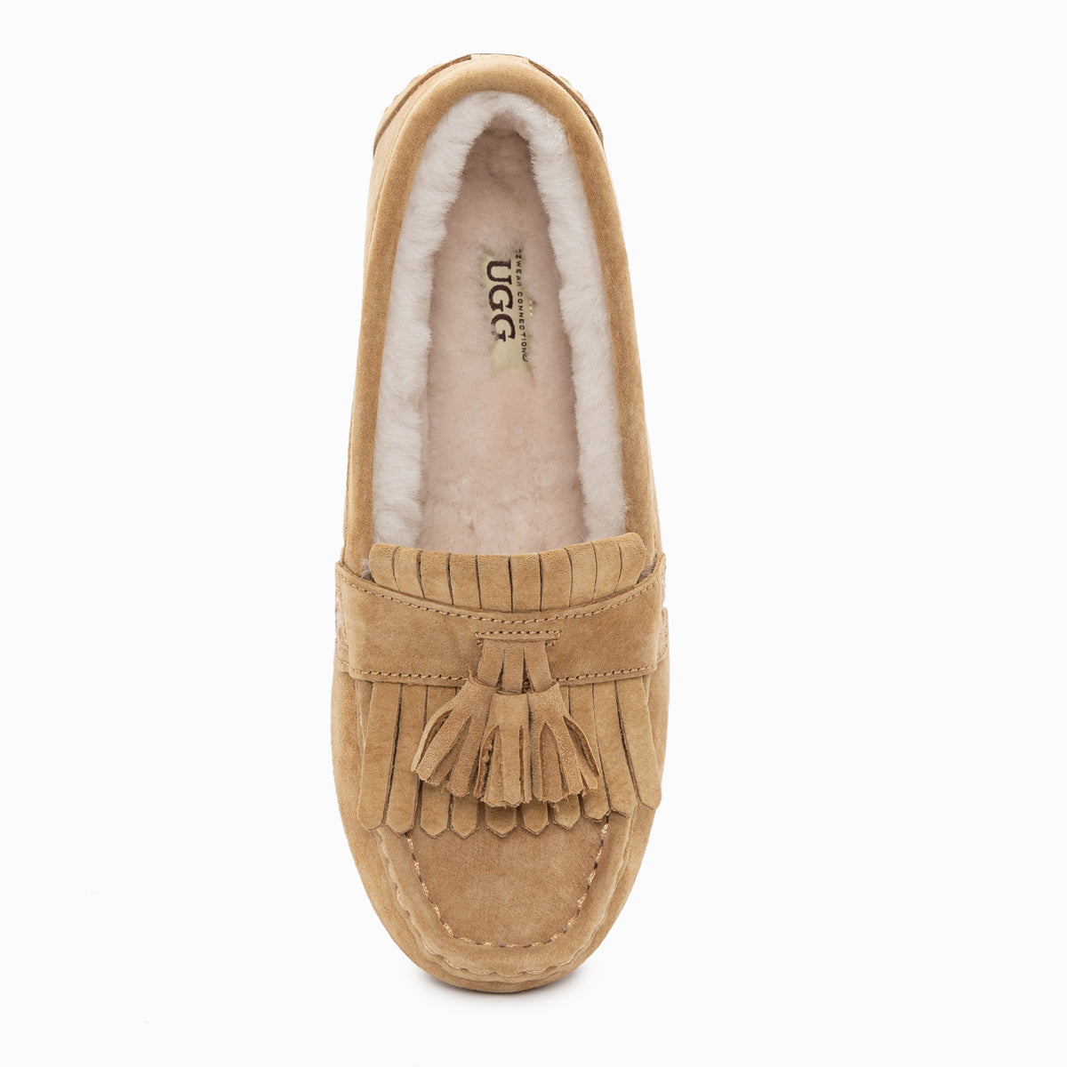 Ugg Rylee Tassel Moccasins (Inner Wedge)-Loafers & Moccasins-PEROZ Accessories