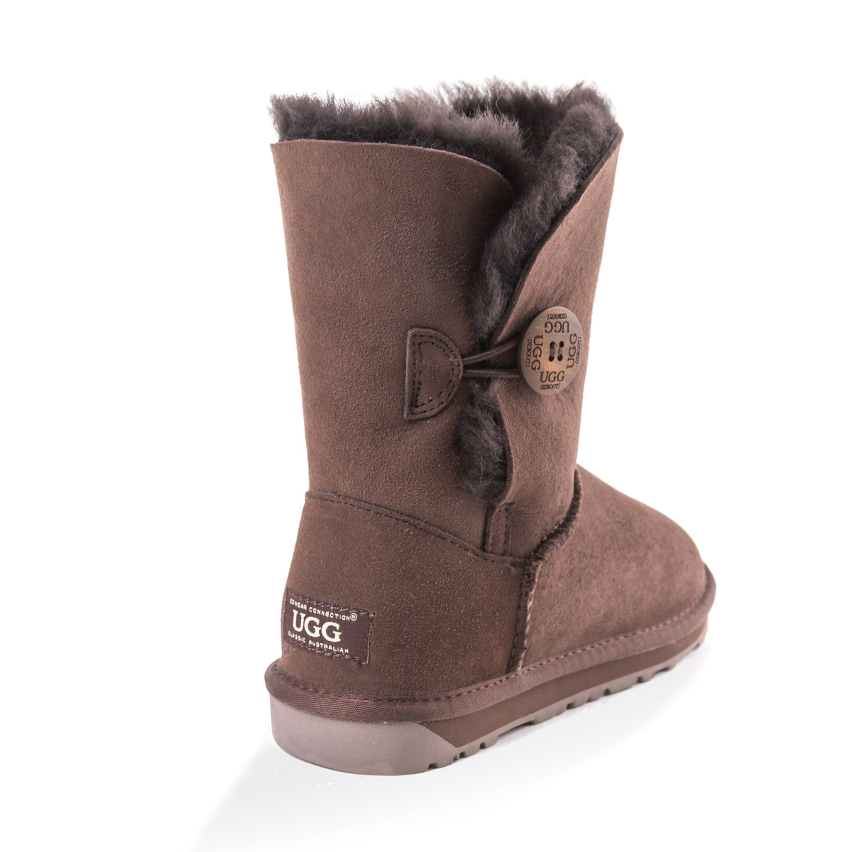 Ugg Classic Short Button Boots (Water Resistant)-Boots-PEROZ Accessories