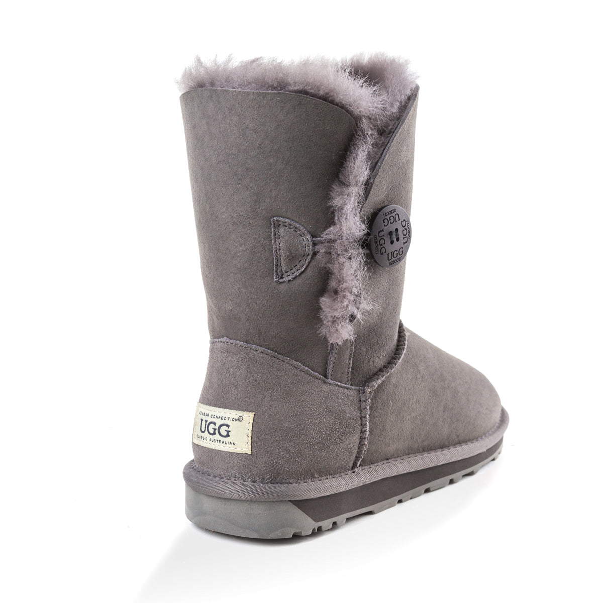 Ugg Classic Short Button Boots (Water Resistant)-Boots-PEROZ Accessories