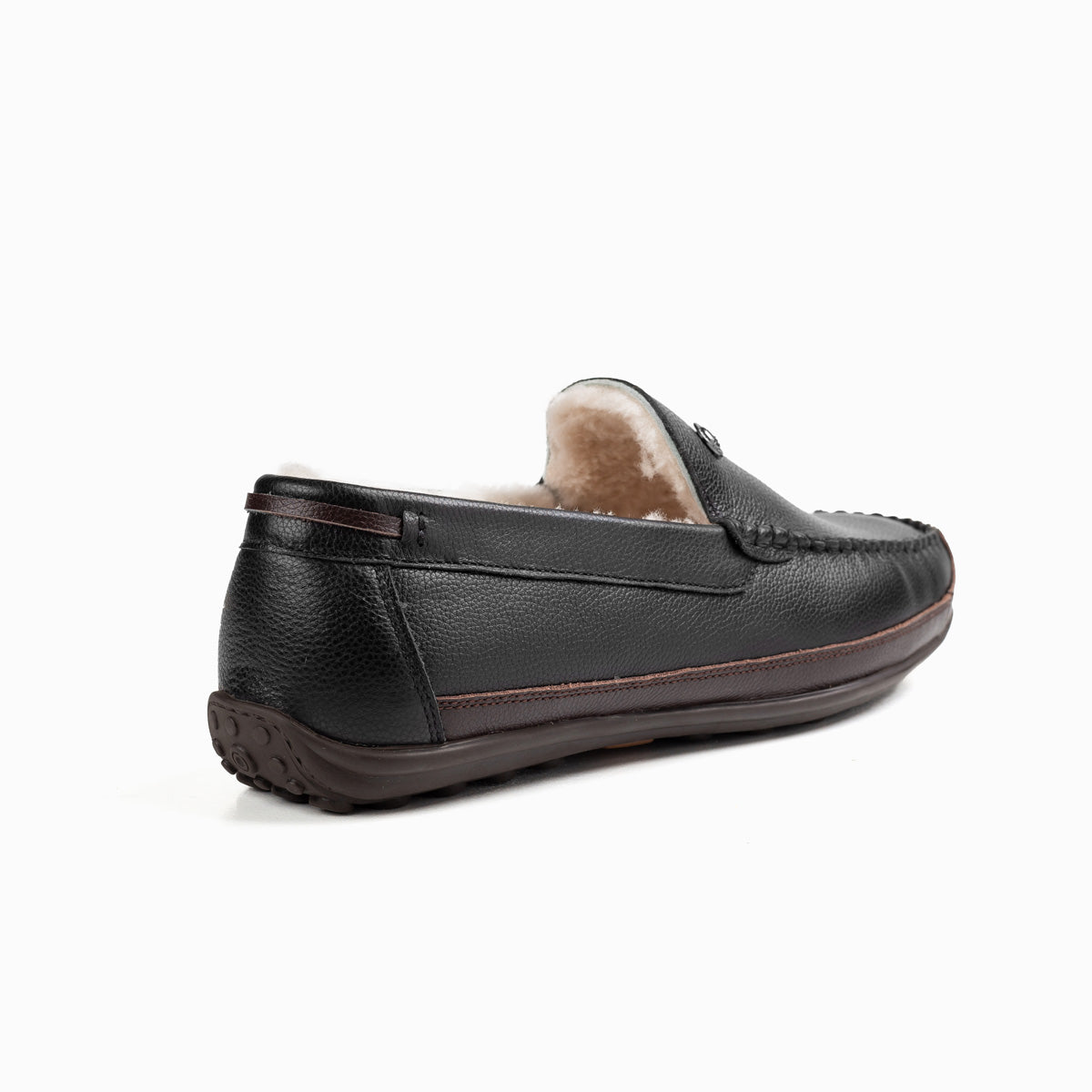 Ugg Mens Ryan Plain Moccasin-Loafers & Moccasins-PEROZ Accessories