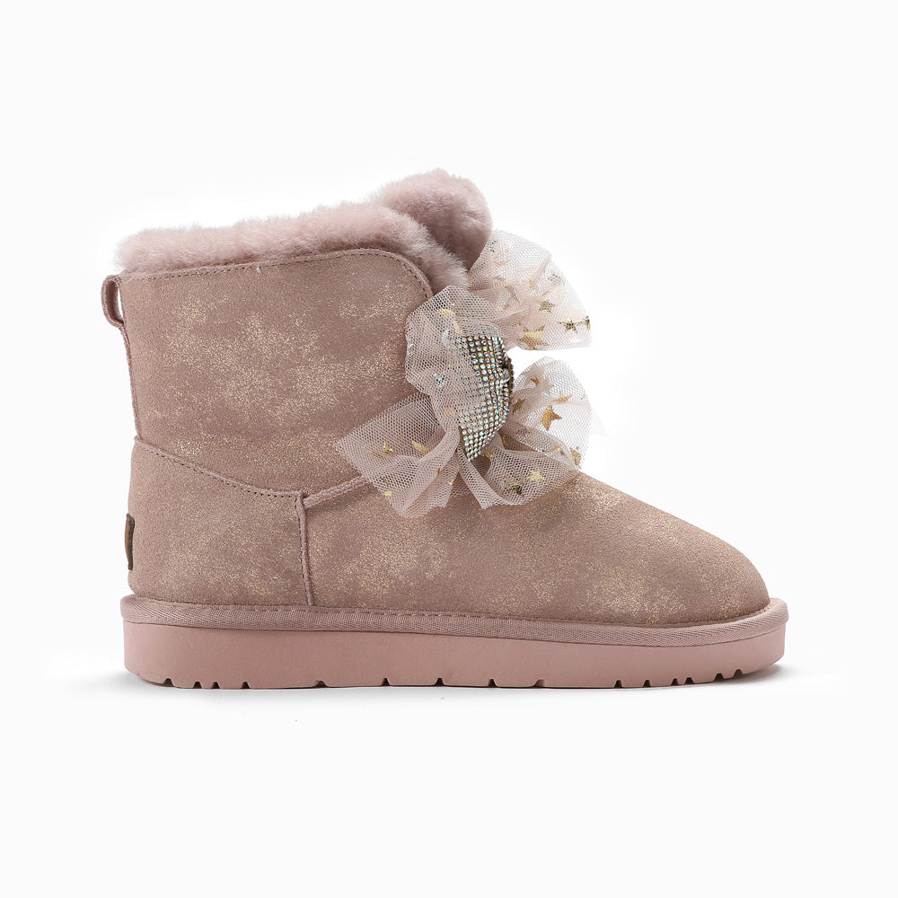 Ugg Brooke Bling Bows Boots-Boots-PEROZ Accessories